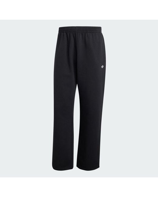 Adidas Gray Trefoil Essentials Open Hem Joggers for men