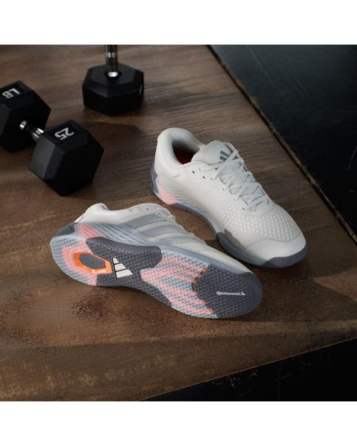 Adidas White Dropset 4 Training Shoes