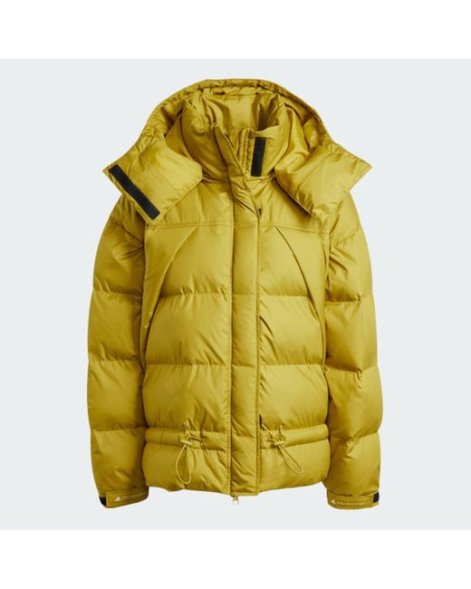 Adidas Yellow By Stella Mccartney Mid-length Padded Winter Jacket