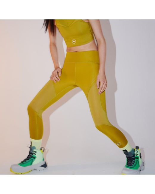 Adidas Yellow By Stella Mccartney Truepurpose Optime Training 7/8 Leggings