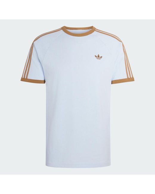 Adidas Blue 3S Cali T-Shirt for men