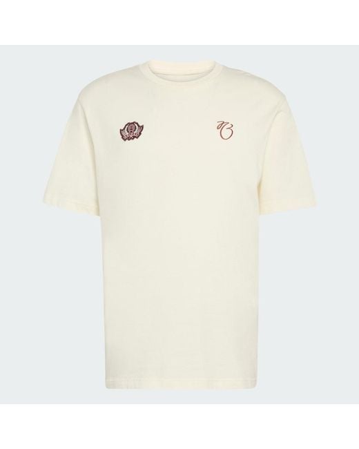 Adidas White Jude Bellingham Loose Tee for men