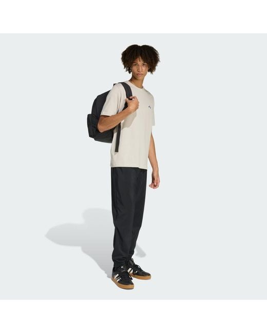 Adidas White Summer Slide Trim Graphic T-Shirt for men