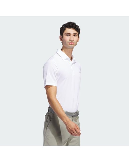 Adidas White Ultimate365 Solid Polo Shirt for men