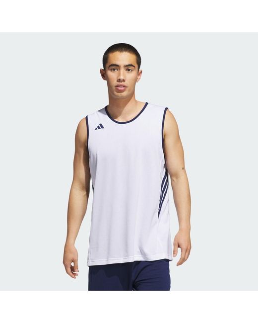 Adidas Blue 3G Speed Reversible Basketball Aeroready Jersey for men