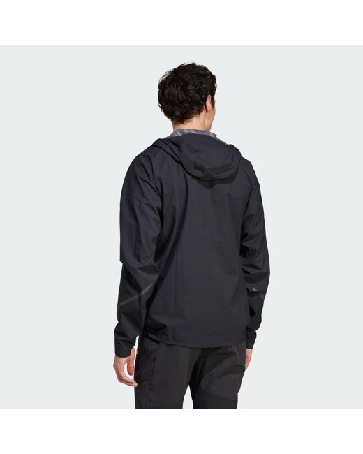 Adidas Black Terrex Xperior 2.5 Layer Light Climaproof Jacket for men