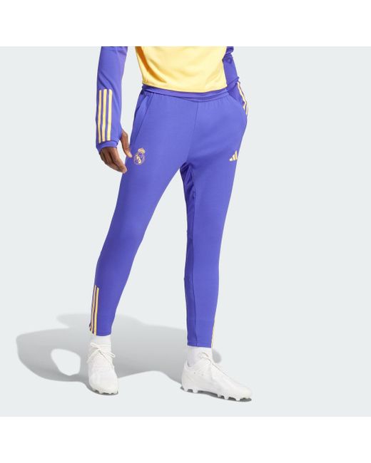 Pantaloni da allenamento Tiro 23 Real Madrid di Adidas in Purple da Uomo