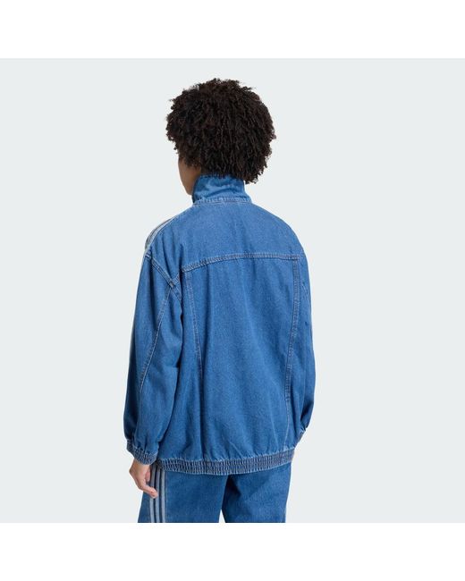 Adidas Blue Firebird Adilenium Track Top Denim