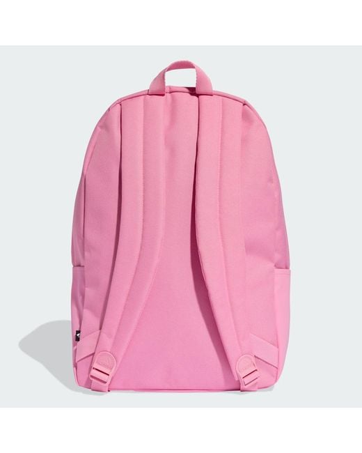 Adidas Pink Classic 3 Bar Logo Backpack