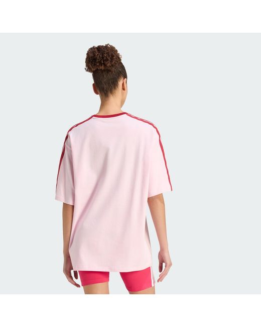 Adidas Pink Lux Tiro Loose Graphic T-Shirt