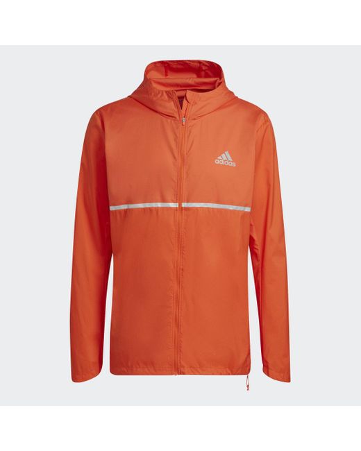 Adidas Orange Own The Run Jacket for men