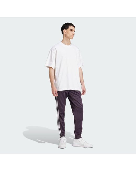Adidas Purple Adicolor Classics Sst Track Pants for men