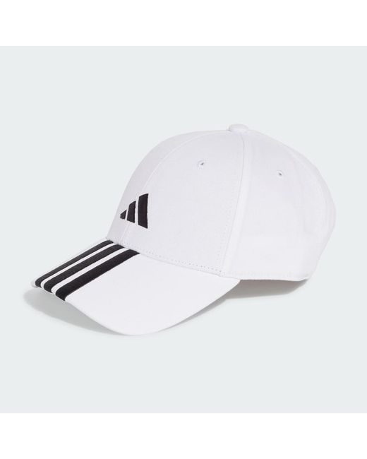 Adidas White 3-Stripes New Logo Baseball Cap