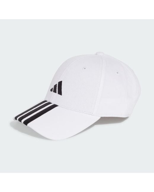 Adidas White 3-Stripes New Logo Baseball Cap