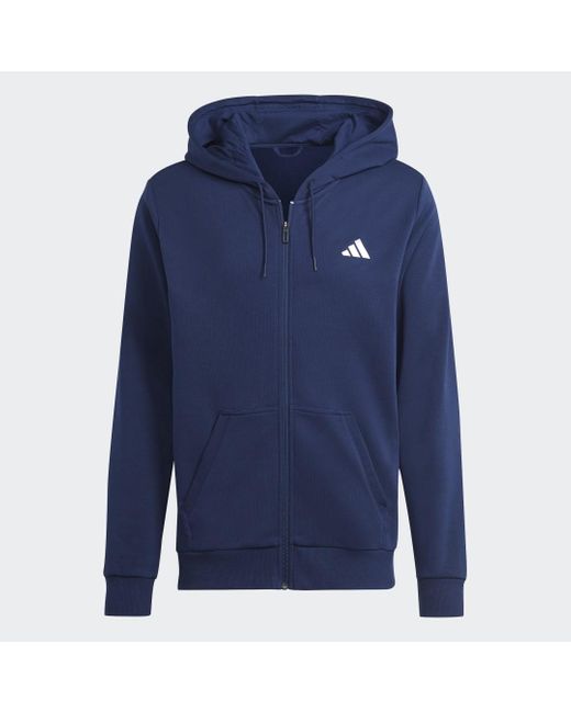 Adidas Blue Club Teamwear Full-zip Tennis Hoodie for men