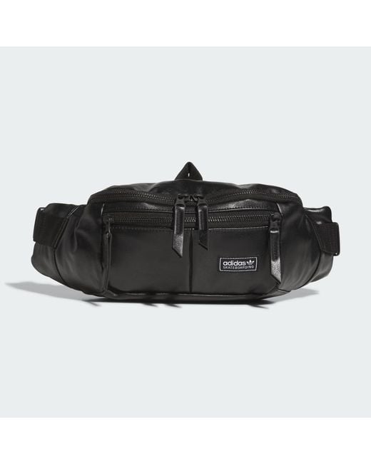 Adidas Black Skateboarding Vegan Leather Cross Body Bag