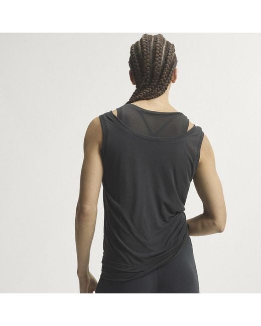 Adidas Black Soft Lux Sheer Tank Top