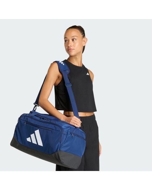 Adidas Blue Training Defender Duffle Bag Small