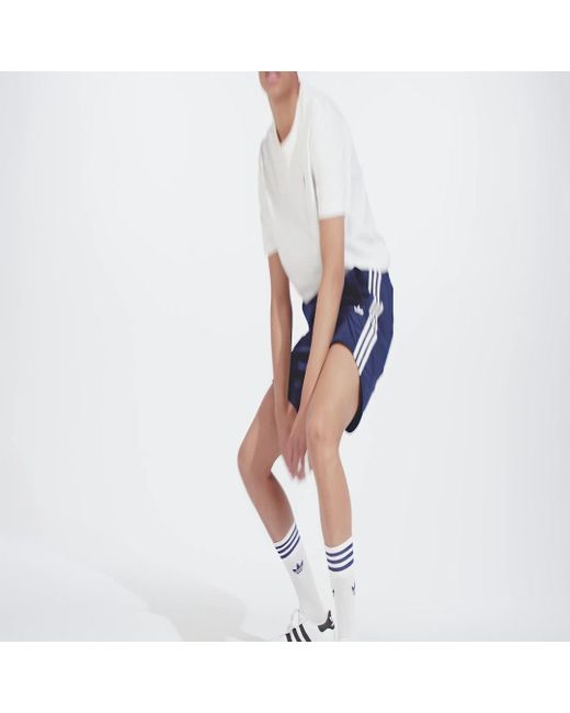 Adidas Blue Adicolor Firebird Shorts for men