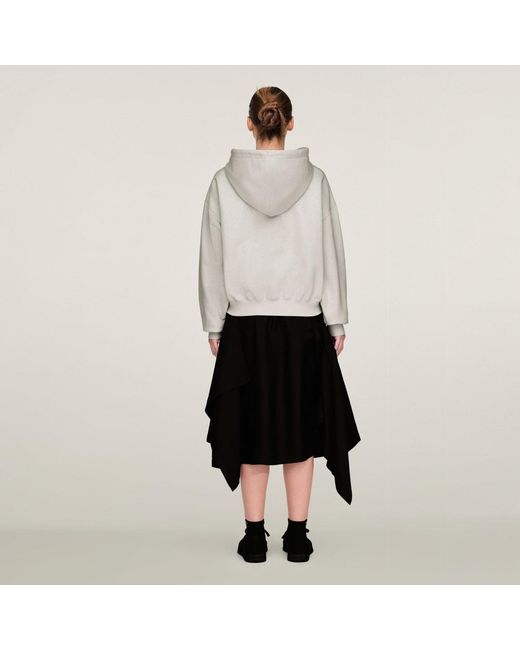 Adidas Gray Y-3 Brushed Terry Boxy Hoodie