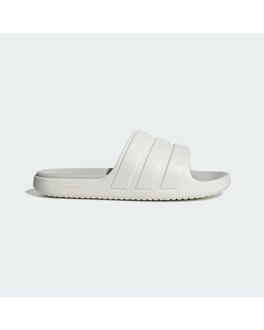 Adidas White Znsory Slides