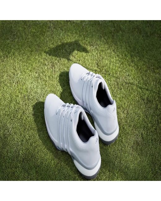 Adidas White Tour360 24 Golf Shoes for men
