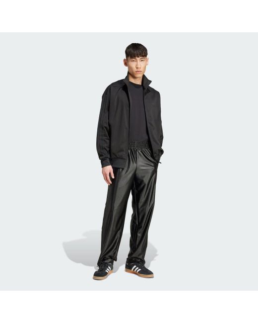 Pantaloni Da Allenamento Firebird Adicolor Metallici di Adidas in Black da Uomo
