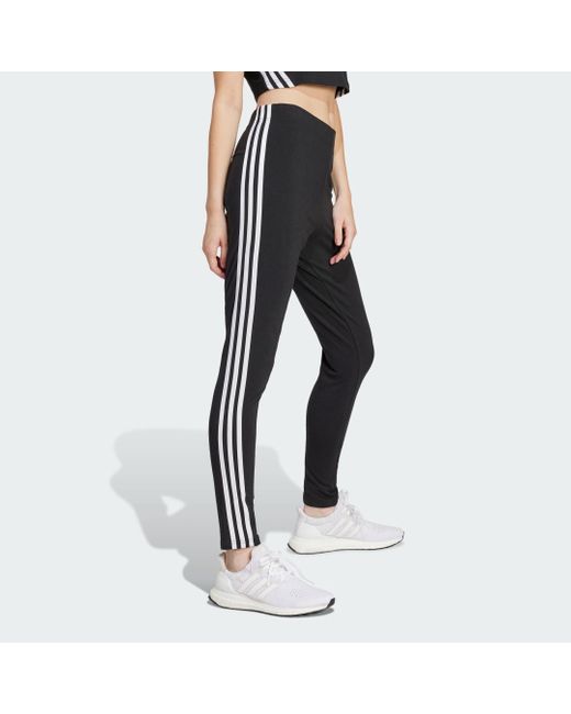 Adidas Black Future Icons 3-Stripes Leggings