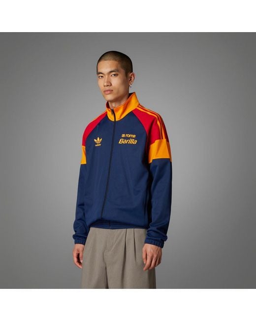 Adidas Blue As Roma Bring Back 1993 Track Jacket for men