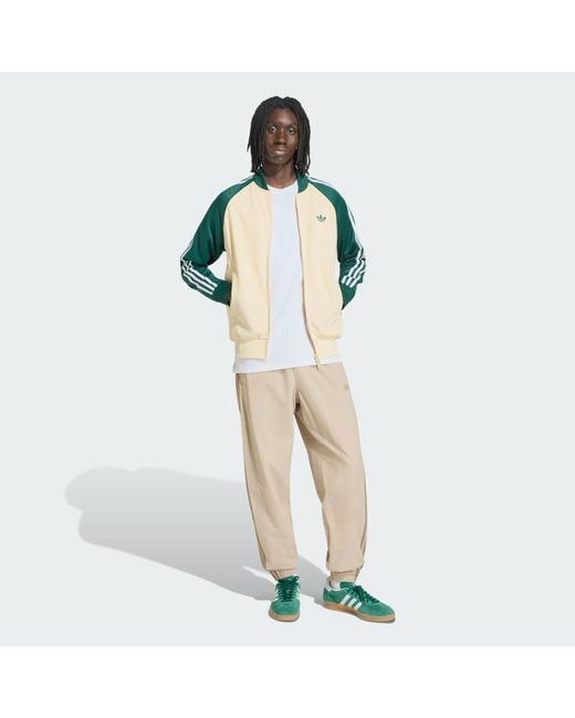 Adidas Green Sst Track Top for men