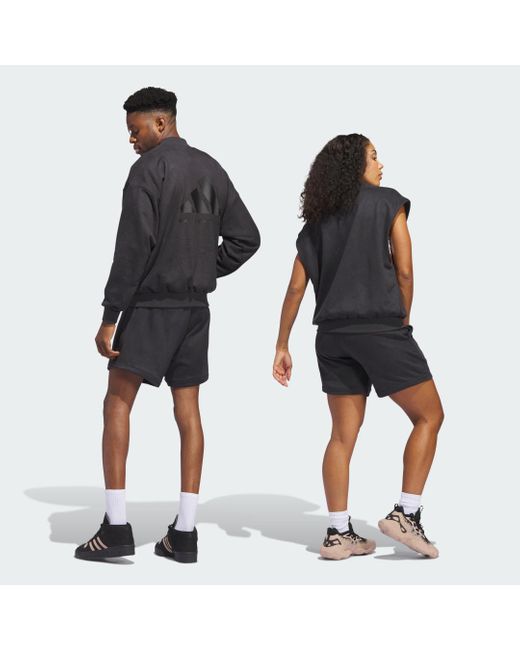 Short da basket Sueded di Adidas in Black