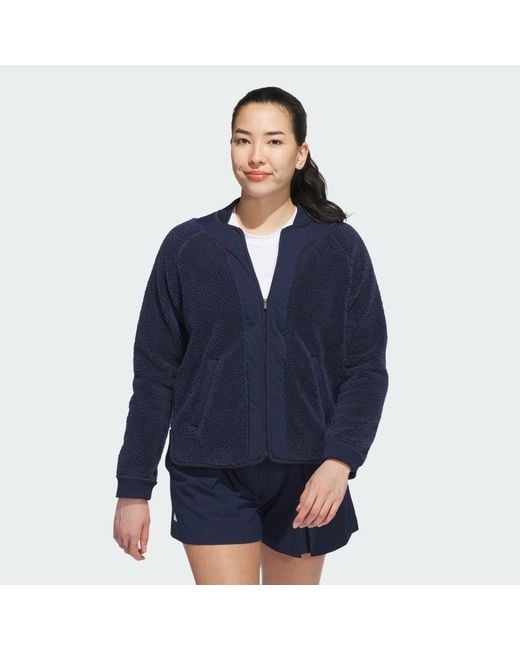 Adidas Blue Go-To Fleece Jacket