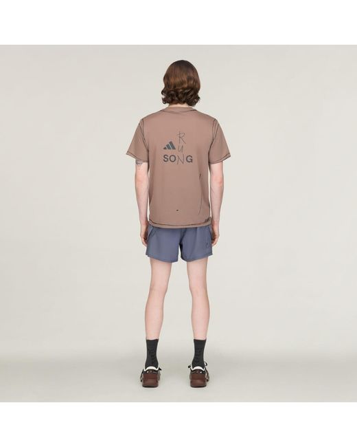 Adidas Brown T-Shirt Adidas Adi365 Sftm Running Unitefit T-Shirt