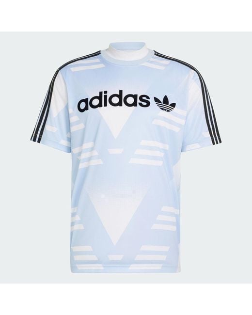 Adidas Blue Lifestyle Loose Sponsored Jersey Ke2161 for men