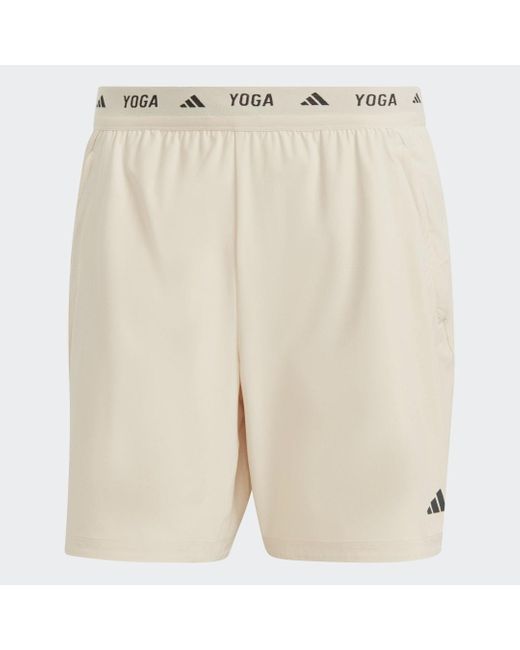 Adidas Natural Yoga Training 2-In-1 Shorts for men