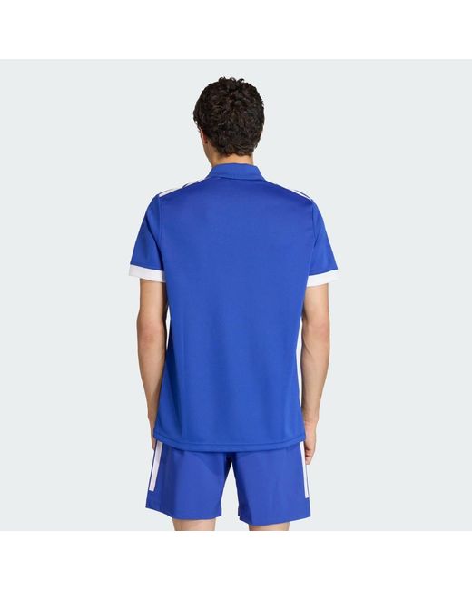 Adidas Blue France Rugby Home Supporters Replica Polo for men