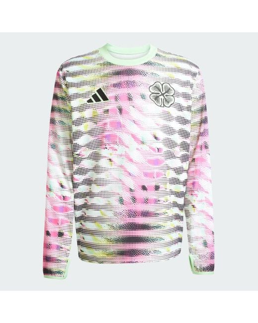 Camiseta Técnica De Calentamiento Celtic Fc 25/26 Pre-Match Adidas de hombre de color Black
