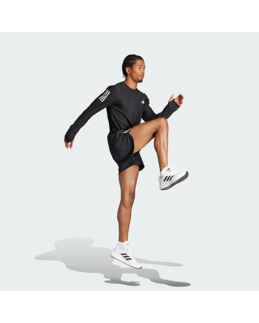 Adidas Black Own The Run Long-sleeve Top for men