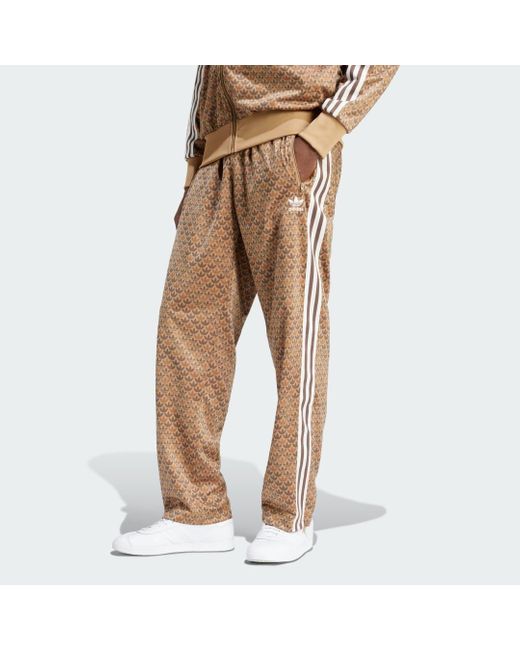 Adidas Natural Firebird Classic Mono Track Tracksuit Bottoms for men