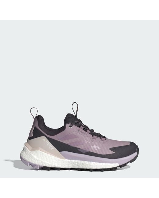 Adidas Purple Terrex Free Hiker 2.0 Low Gore-Tex Hiking Shoes