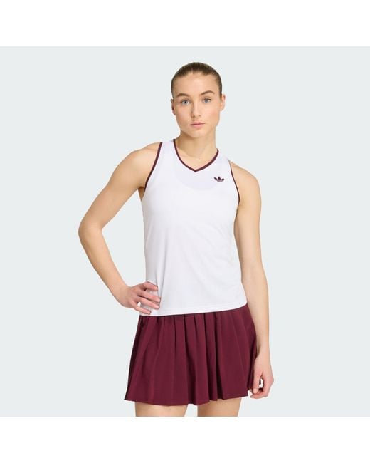 Adidas Red Tennis Classics Tank Top