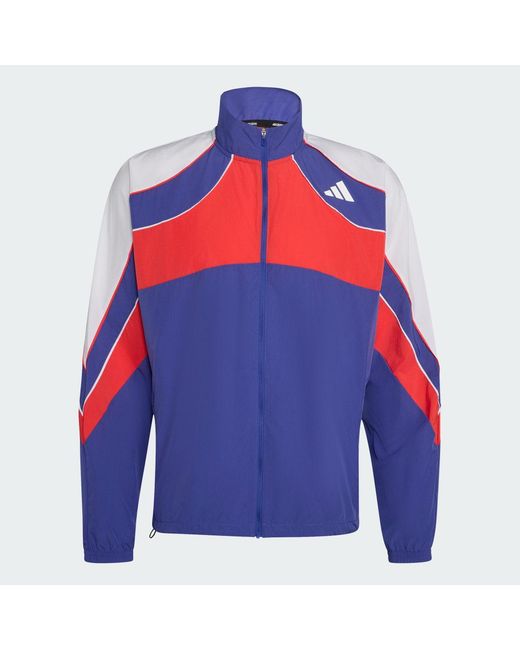 Adidas Red Adizero Archive Running Jacket for men