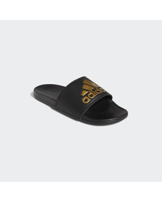 Adidas Black Adilette Comfort Slides