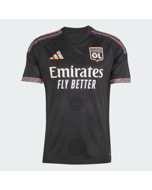 Adidas Black Olympique Lyonnais 26/27 Third Jersey for men