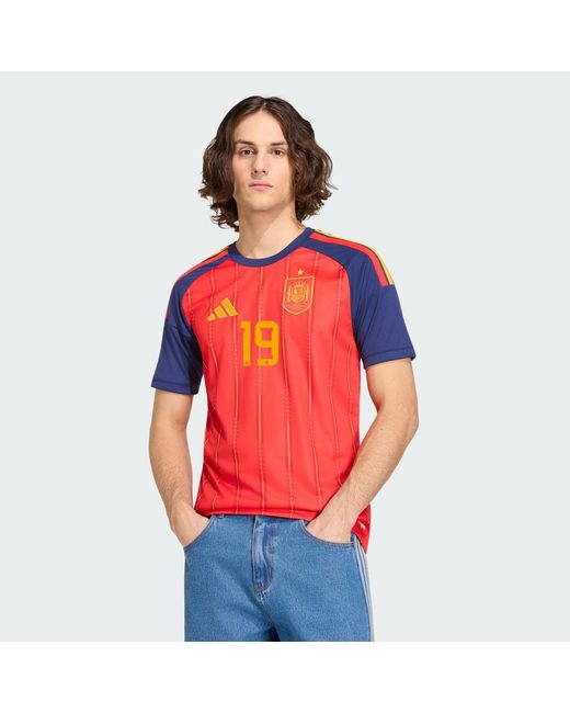 Adidas Red Spain 26 Home Jersey Lamine Yamal for men