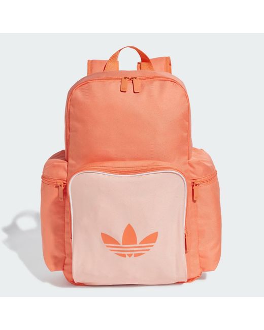 Adidas orange backpack discount
