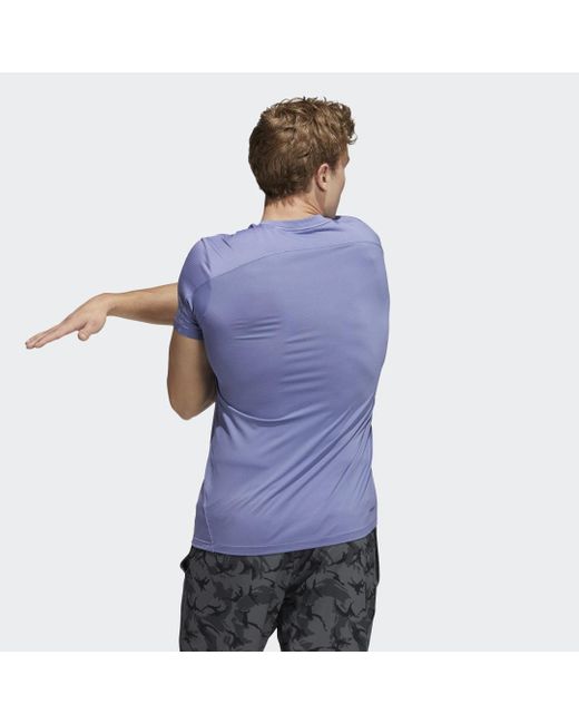 adidas Primeblue AEROREADY 3-Stripes Slim Tee - Blue | adidas Canada