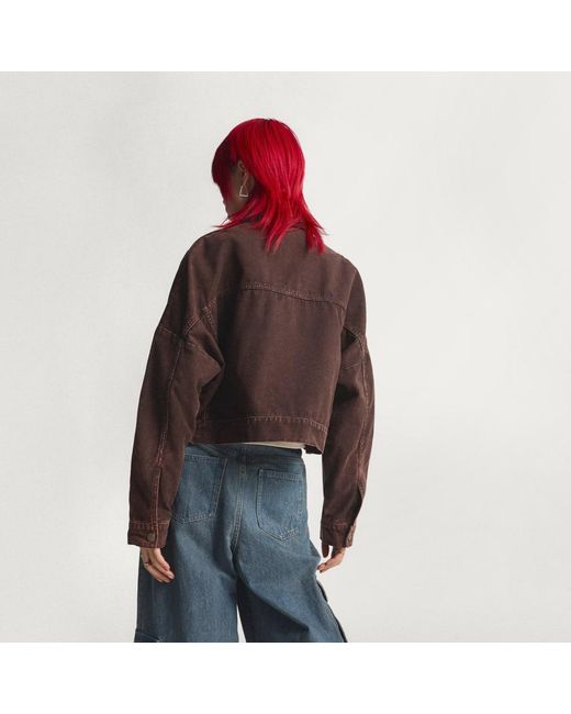 Adidas Brown Canvas Tracktop Jacket