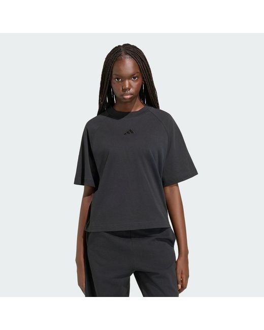 Adidas Black Kit Small Logo T-Shirt