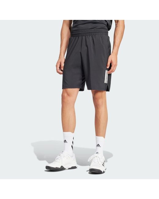 Adidas Blue Club Tennis Climacool 3-Stripes Shorts for men
